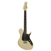 Aria J Series J-2 Electric Guitar in See-Thru Vintage White